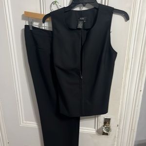 2 piece outfit.  BCBG Max Azria vest and pant set - black